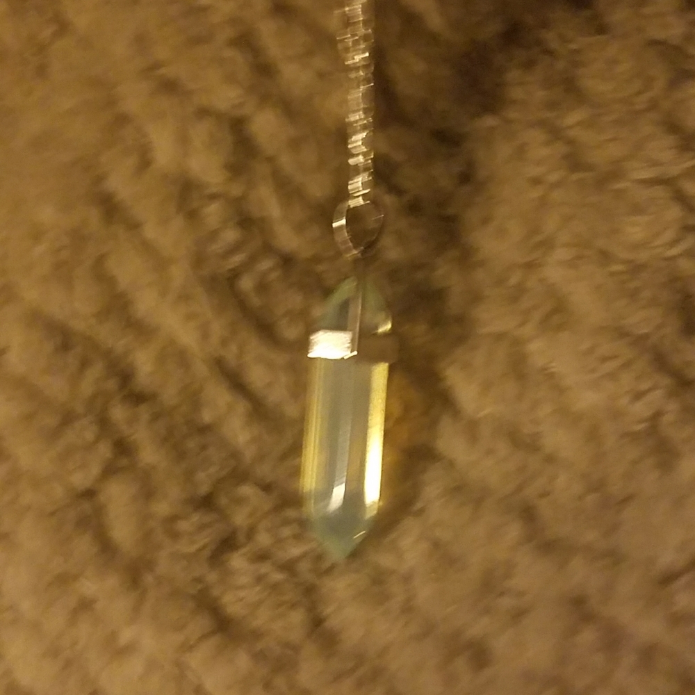 Necklace- citrine yellow